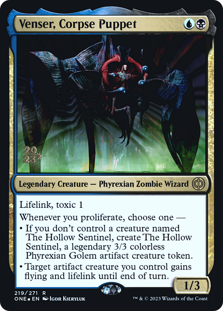 Venser, Corpse Puppet [Phyrexia : All Will Be One Promos Avant-première] 