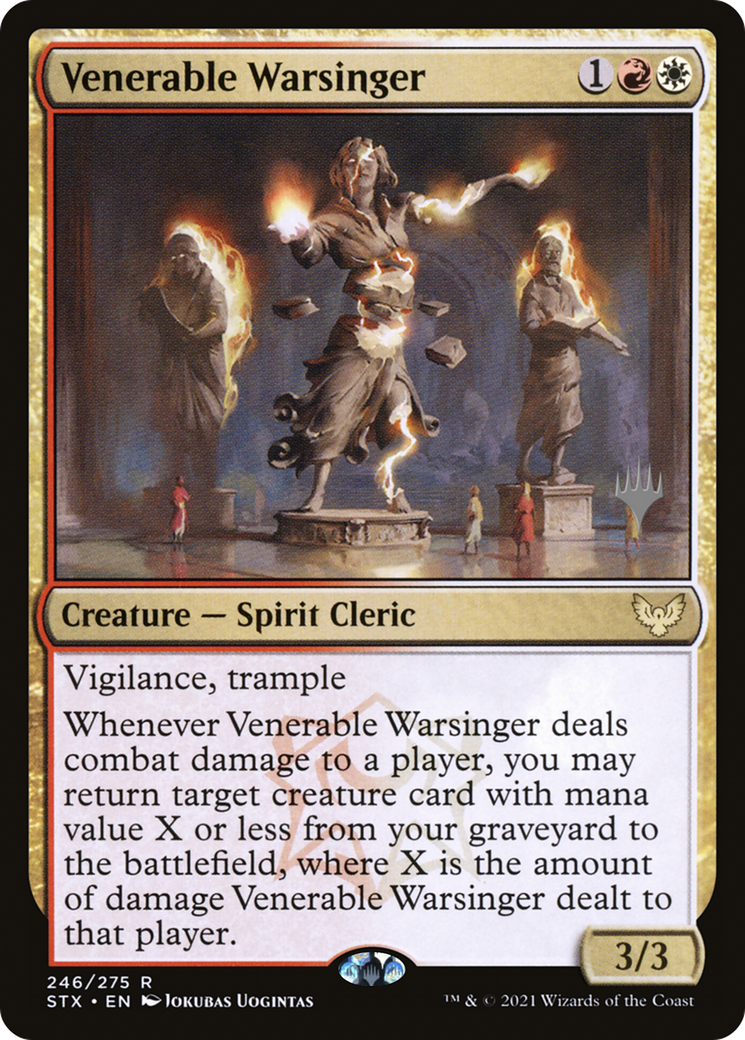 Vénérable Warsinger (Pack promotionnel) [Strixhaven : Promos de l'École des Mages] 