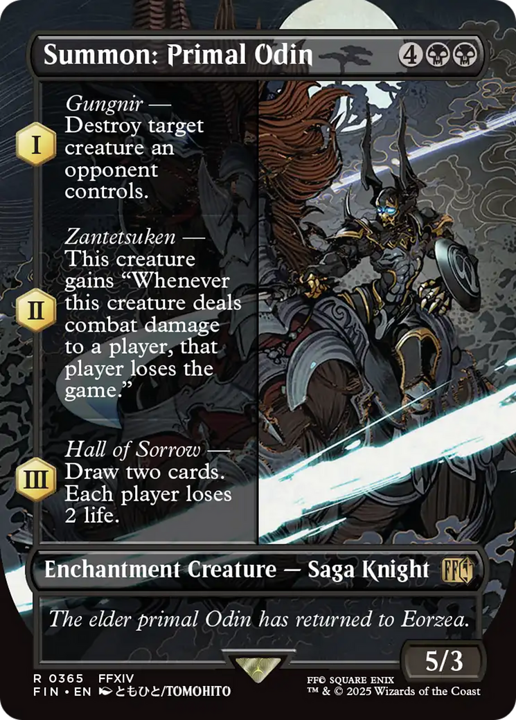 Summon: Primal Odin (Borderless) (FIN-365) - FINAL FANTASY: (enchantment) (Borderless)
