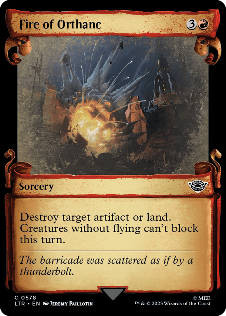 Fire of Orthanc (LTR-578) - The Lord of the Rings: Tales of Middle-earth: (Showcase)