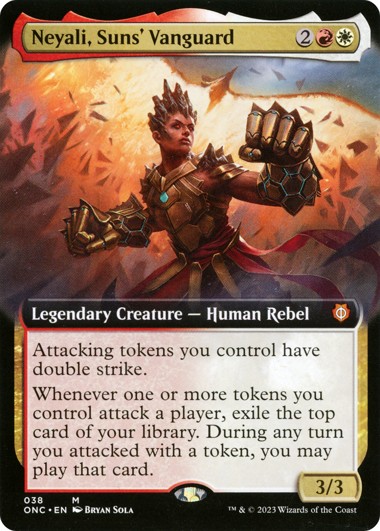 Neyali, l'avant-garde des Suns (Extended Art) [Phyrexia : Tous seront un seul commandant] 