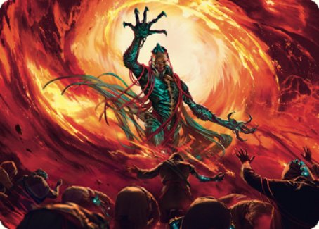 Gix, Yawgmoth Praetor Art Card [Série d'art de guerre des frères] 