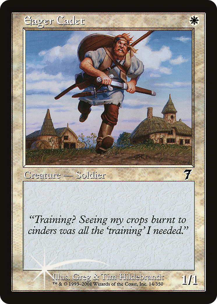 Eager Cadet (7ED-014) - 7th Edition Foil