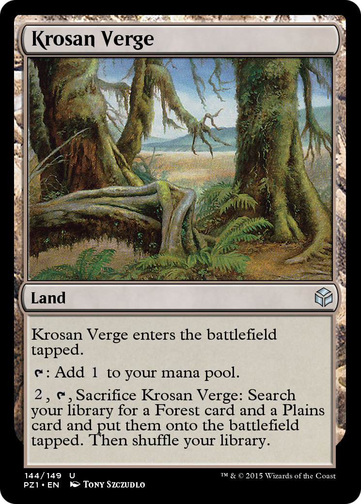 Krosan Verge (PZ1-144) - Legendary Cube Prize Pack Foil