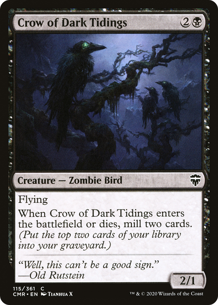 Corbeau de sombres nouvelles [Commander Legends] 
