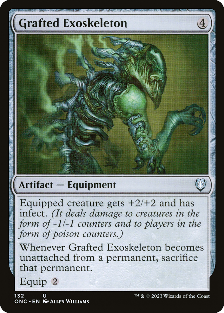 Exosquelette greffé [Phyrexia : Tous seront un seul commandant] 