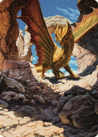 Carte d'art du dragon de laiton antique (02) [Commander Legends : Battle for Baldur's Gate Art Series] 