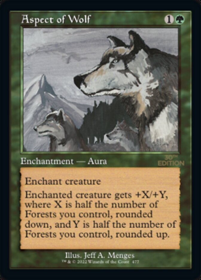 Aspect du loup (rétro) [édition 30e anniversaire] 