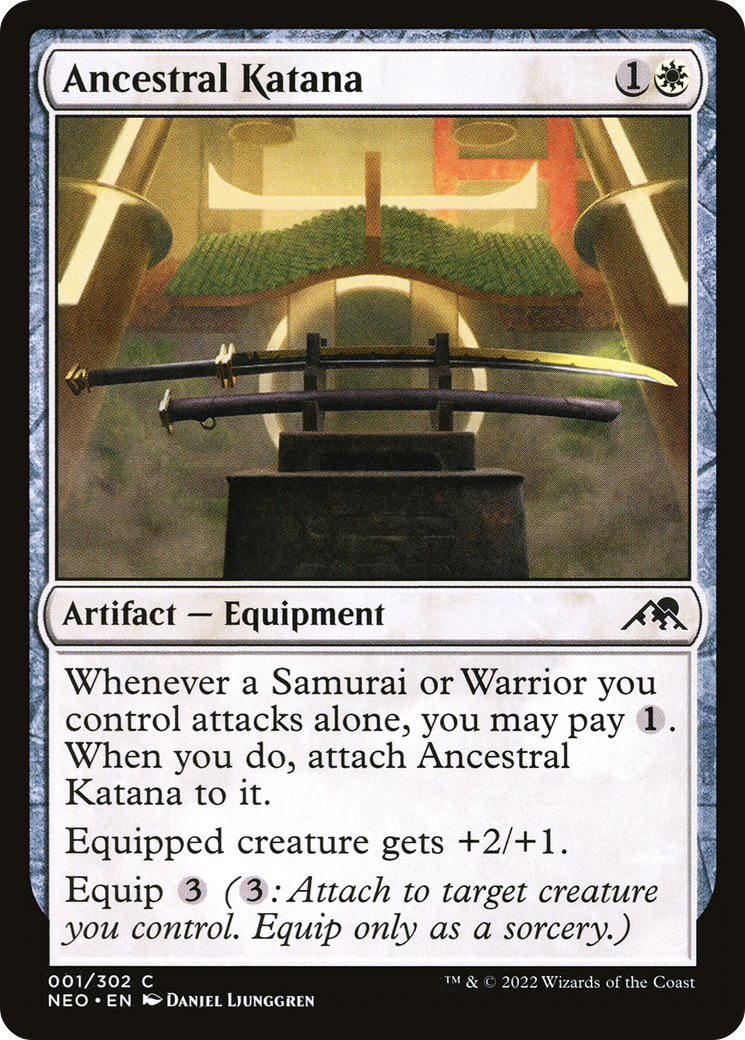 Katana ancestral [Kamigawa : Dynastie Néon] 
