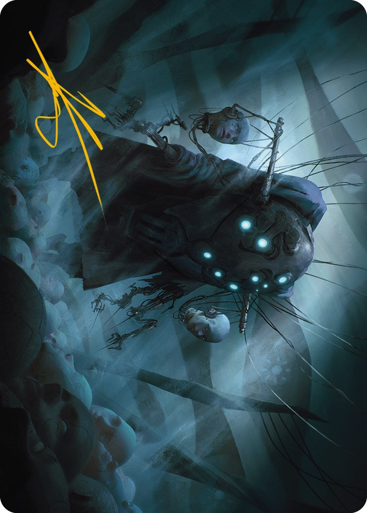 Carte d'art du conservateur Meldweb (signature estampillée or) [Phyrexia : All Will Be One Art Series] 