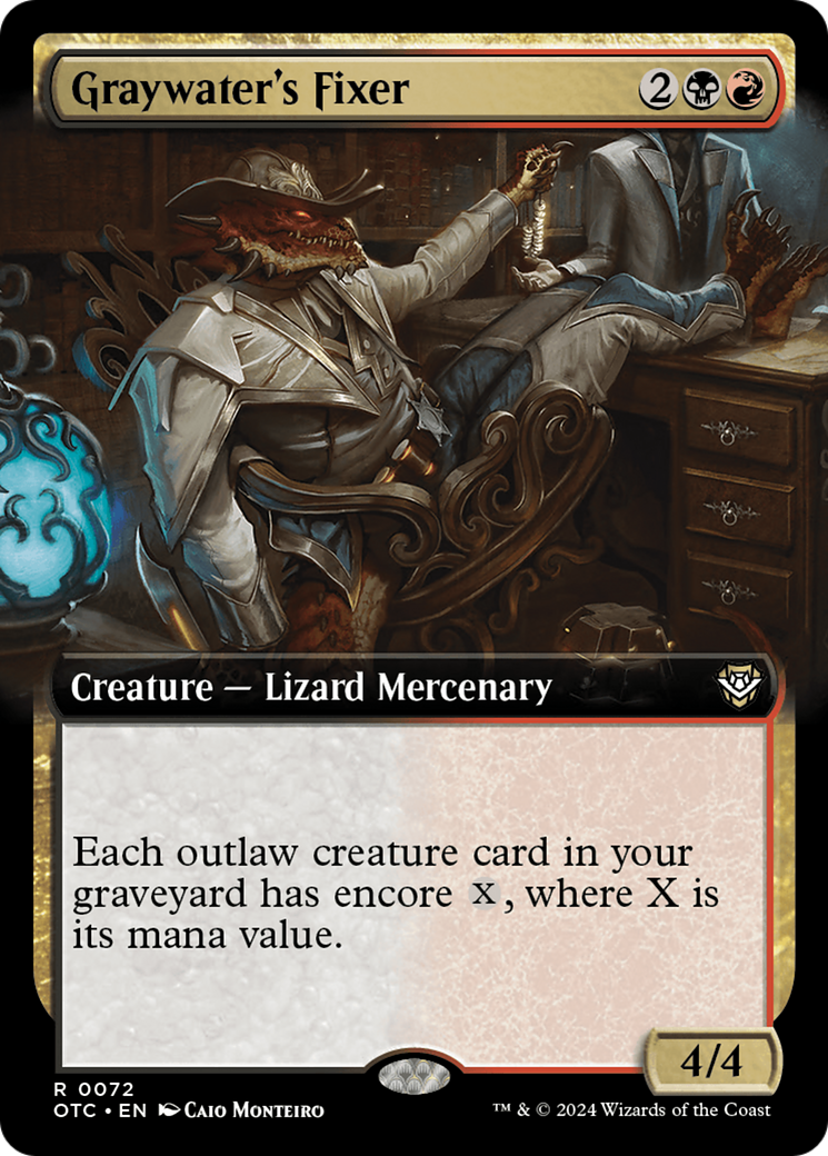 Graywater's Fixer (Extended Art) [Commandant des hors-la-loi de Thunder Junction] 