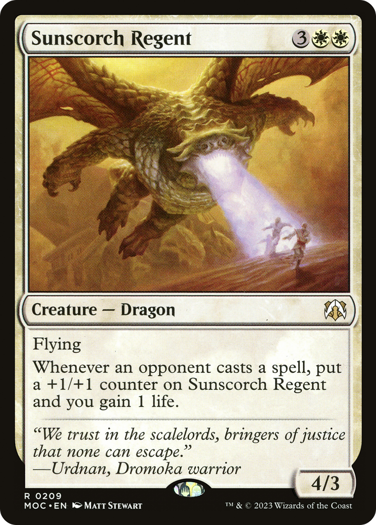 Sunscorch Regent [Marche du commandant des machines] 