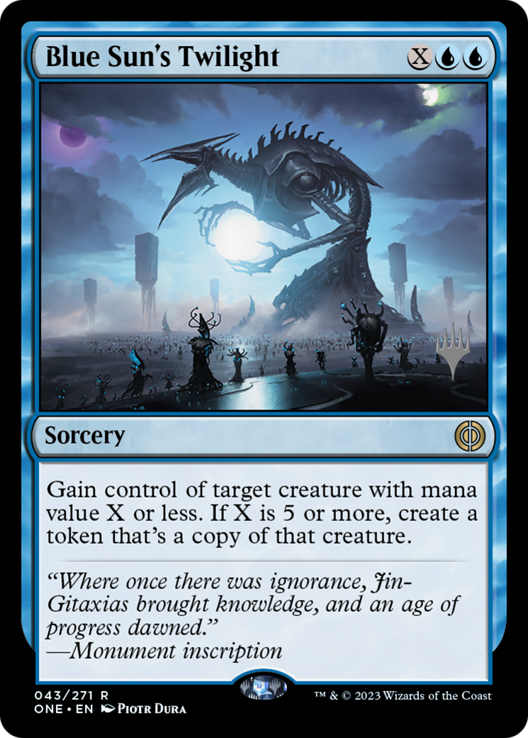 Blue Sun's Twilight (Pack promotionnel) [Phyrexia : All Will Be One Promos] 