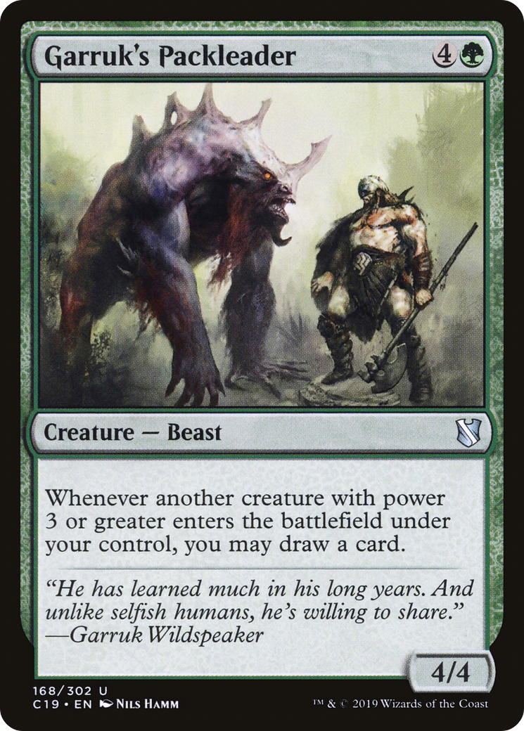 Chef de meute de Garruk [Commandant 2019] 