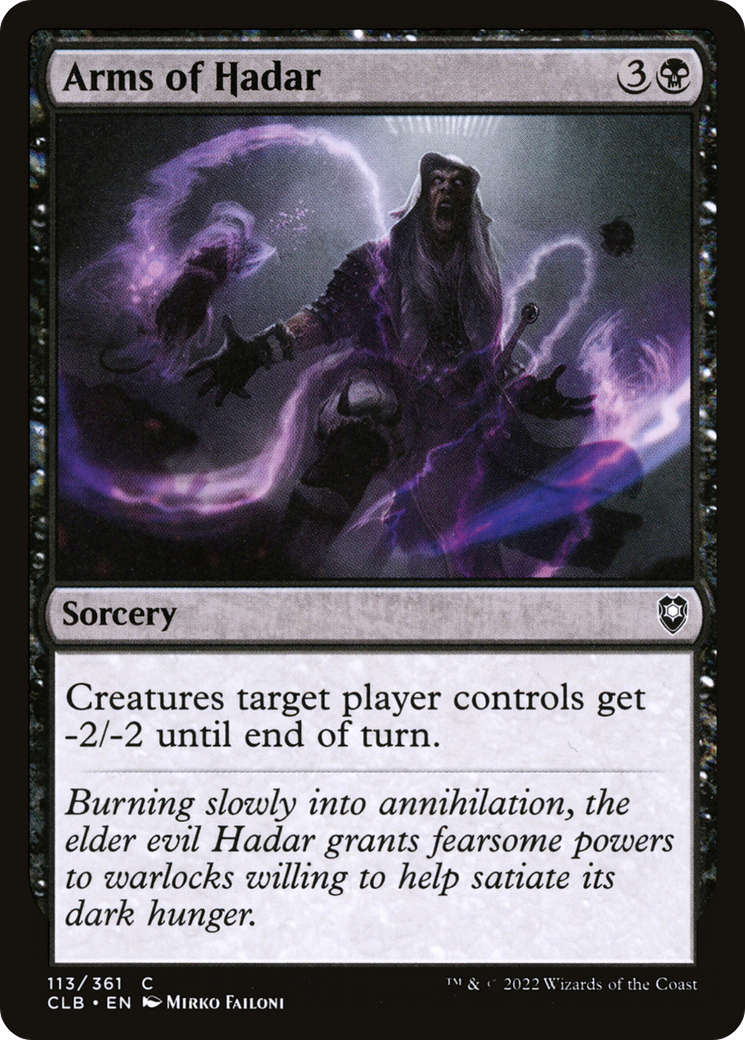 Armes de Hadar [Commander Legends : Bataille de Baldur's Gate] 