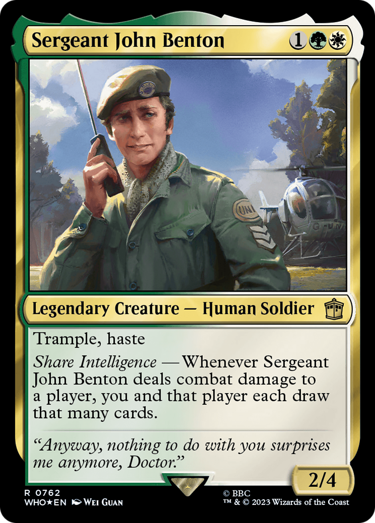Sergent John Benton (Surge Foil) [Doctor Who] 