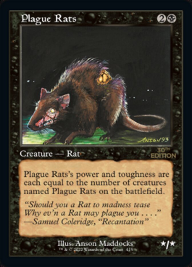 Plague Rats (Rétro) [Édition 30e anniversaire] 