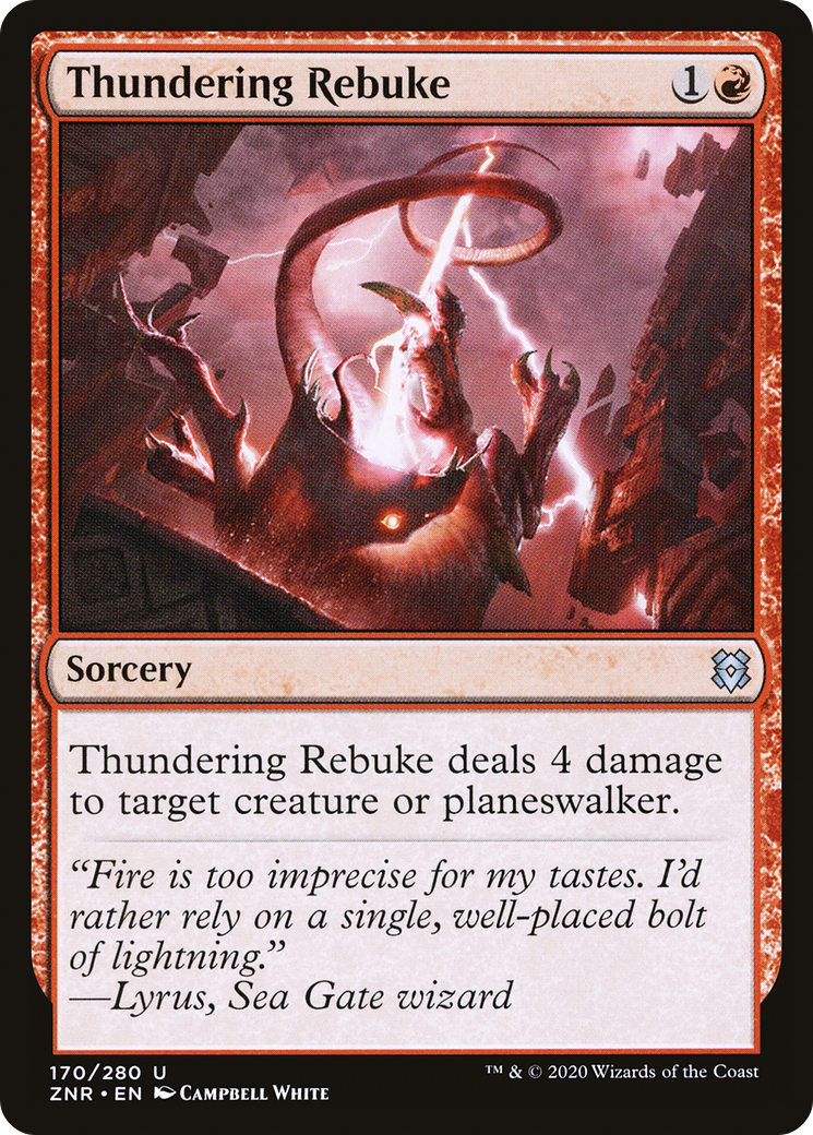 Réprimande tonitruante [Zendikar Rising] 