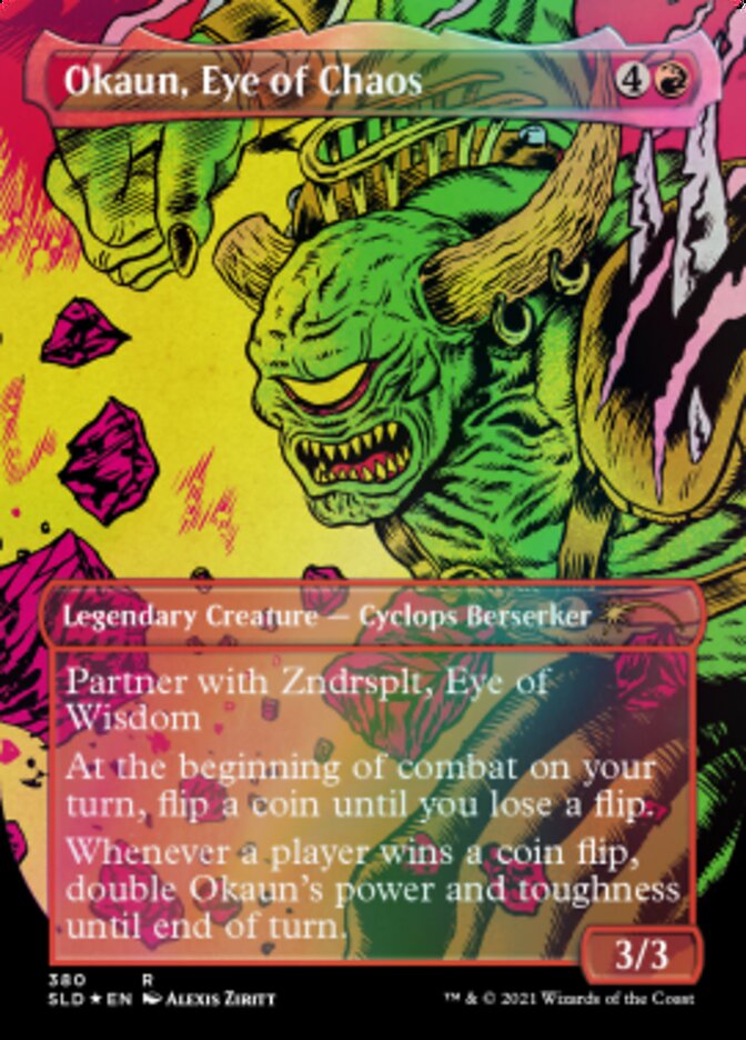 Okaun, Eye of Chaos // Okaun, Eye of Chaos (SLD-380) - Secret Lair Drop (Borderless)