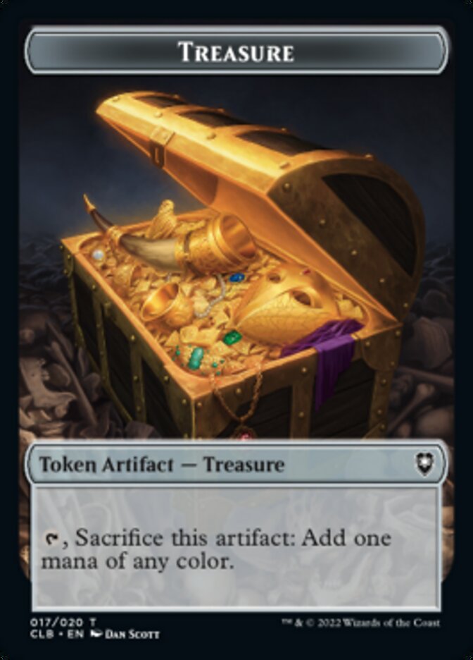 Trésor // Jeton squelette double face [Commander Legends : Battle for Baldur's Gate Tokens] 