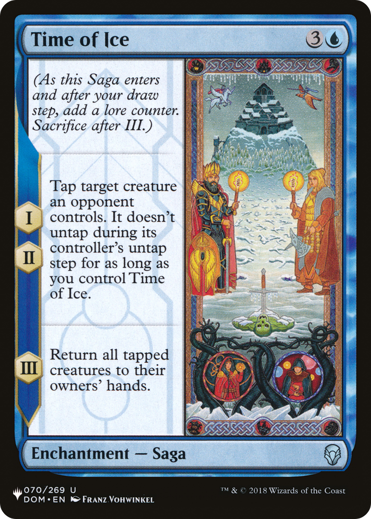 Temps de glace [La liste] 