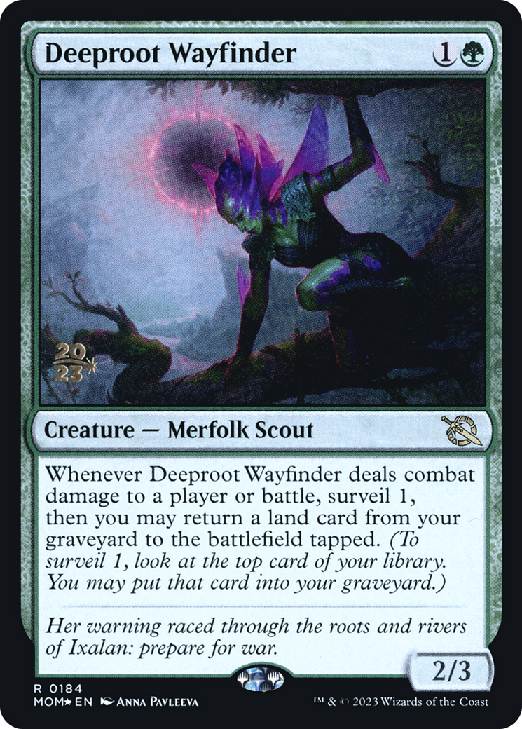 Deeproot Wayfinder (PRE-184) - March of the Machine Promos Foil