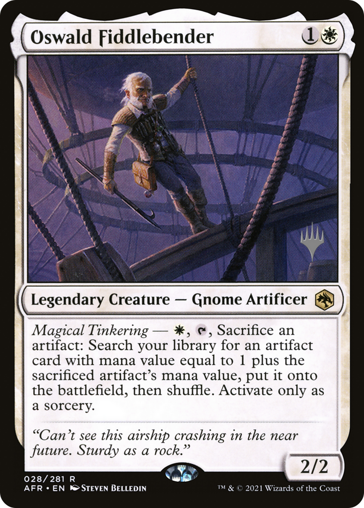 Oswald Fiddlebender (PPAFR-28P) - Adventures in the Forgotten Realms Promos