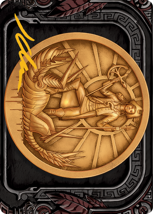 Carte d'art Captain Lannery Storm (signature estampillée or) [Série d'art March of the Machine] 
