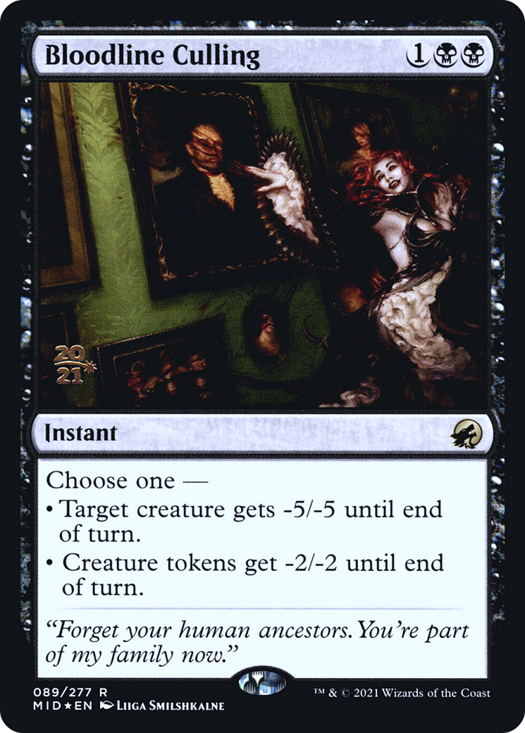 Bloodline Culling [Promotions avant-première d'Innistrad : Midnight Hunt] 