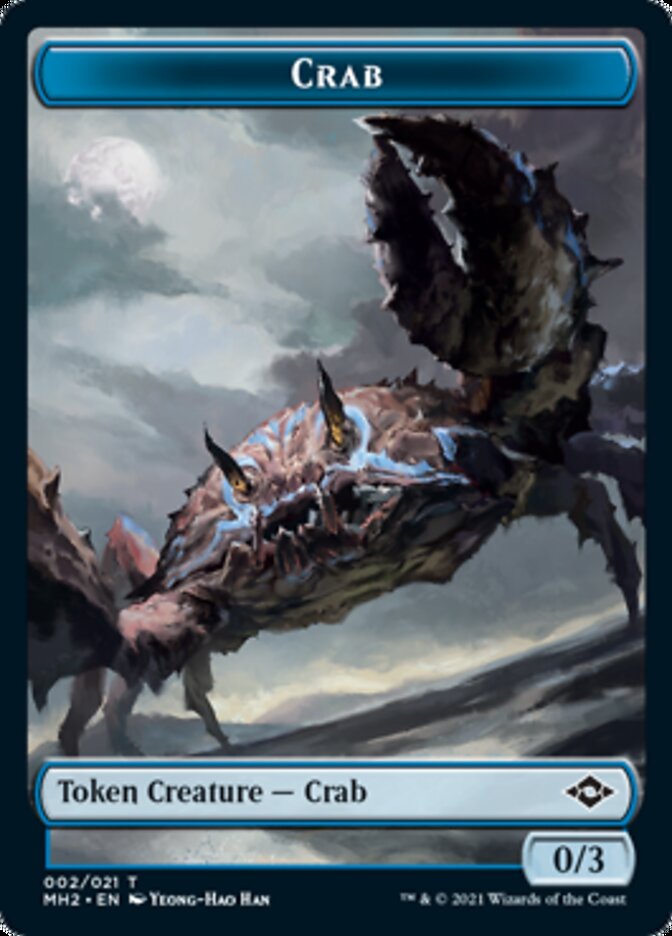 Crabe // Trésor (21) Jeton double face [Modern Horizons 2 Tokens] 