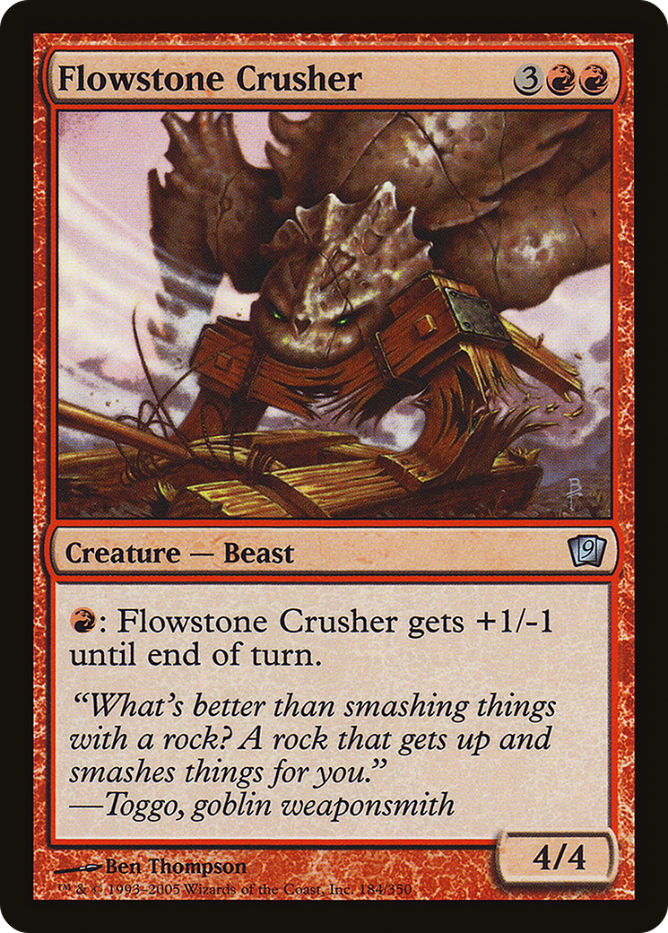 Flowstone Crusher (9ED-184★) - 9th Edition Foil