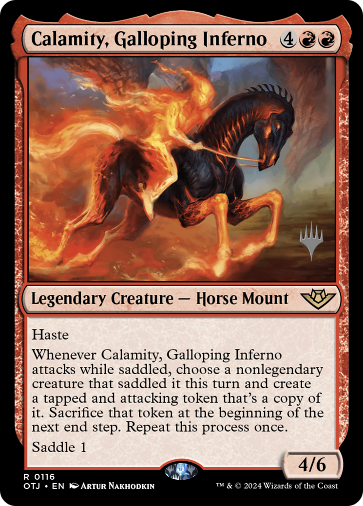 Calamity, Galloping Inferno (Pack promotionnel) [Offres promotionnelles Outlaws of Thunder Junction]