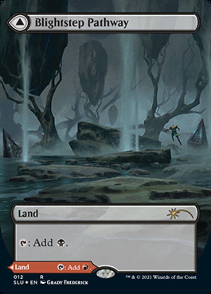 Blightstep Pathway (Borderless) (SLU-012) - Secret Lair: Ultimate Edition: (Showcase) (Borderless) Foil