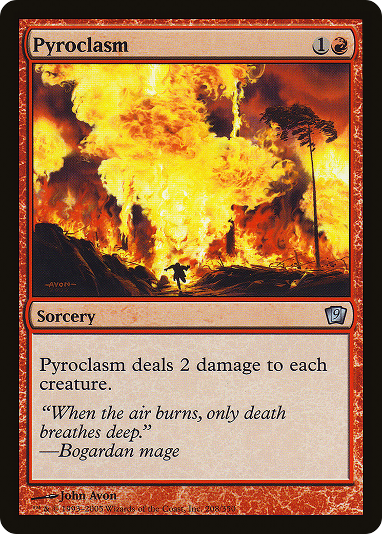 Pyroclasm (9ED-208★) - 9th Edition Foil