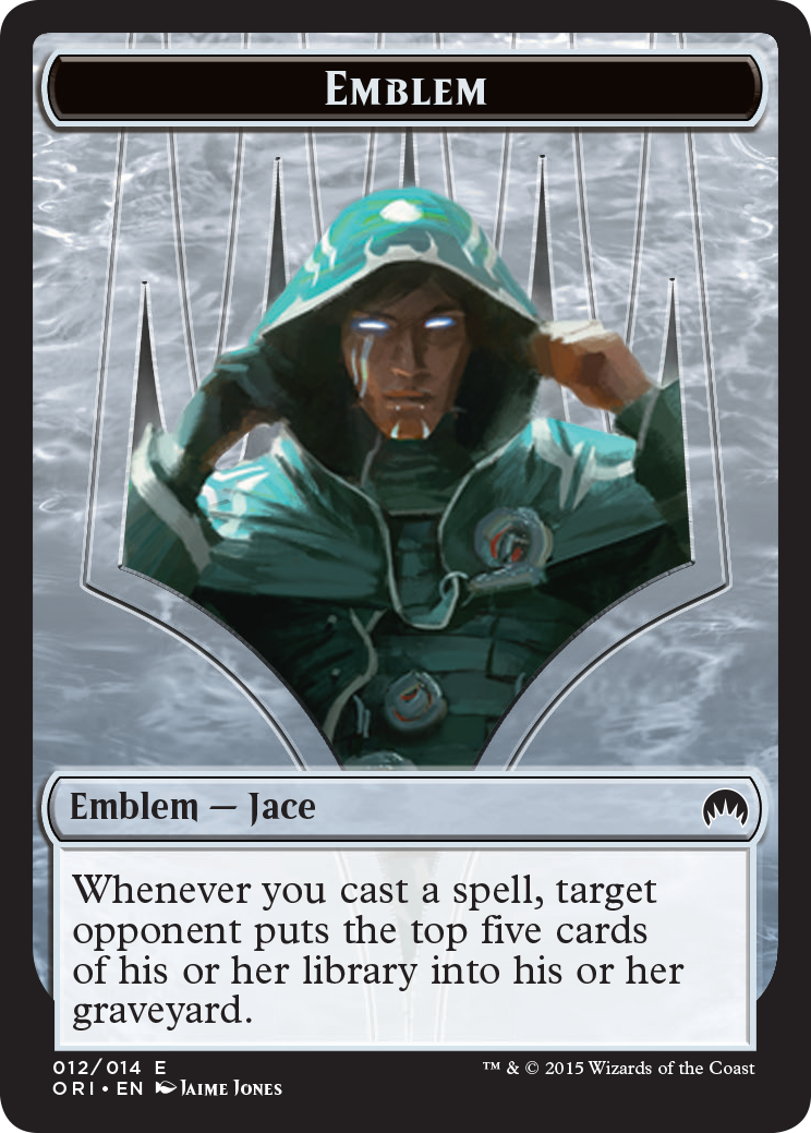 Pest // Jace, Jeton double face avec emblème télépathe non lié [Secret Lair: From Cute to Brute Tokens] 