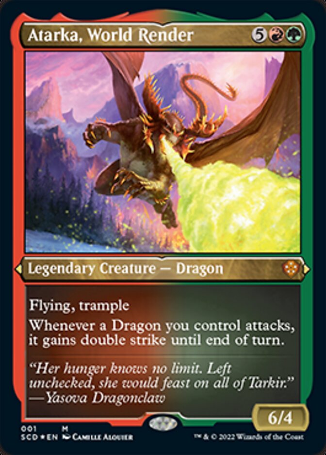 Atarka, World Render (Foil Etched) [Decks Commander de démarrage] 
