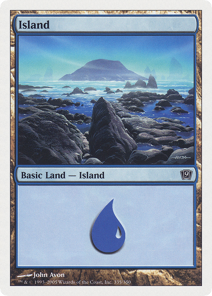 Island (335) (9ED-335) - 9th Edition Foil