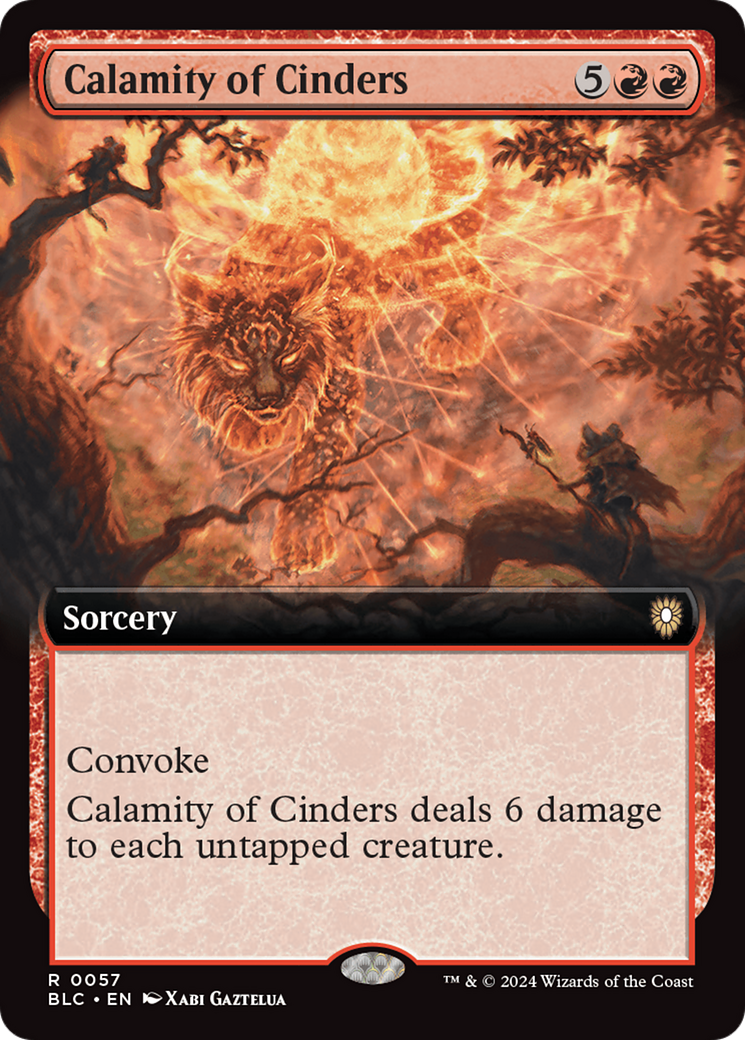 Calamité des cendres (art étendu) [Bloomburrow Commander] 