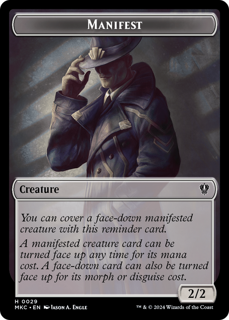 Insecte (0016) // Jeton manifeste double face [Meurtres à Karlov Manor Commander Tokens] 