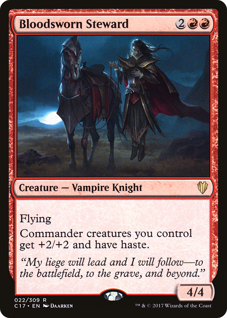 Bloodsworn Steward (C17-022) - Commander 2017