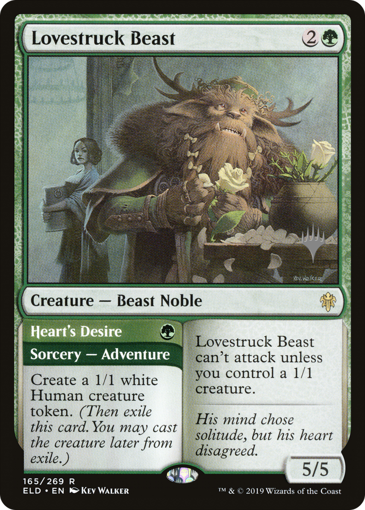 Lovestruck Beast // Heart's Desire (PPELD-165P) - Throne of Eldraine Promos