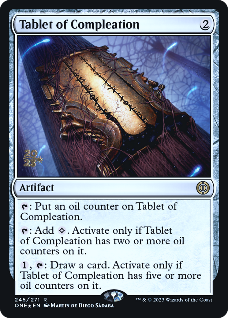 Tablette de complétion [Phyrexia : All Will Be One Promos Avant-première] 