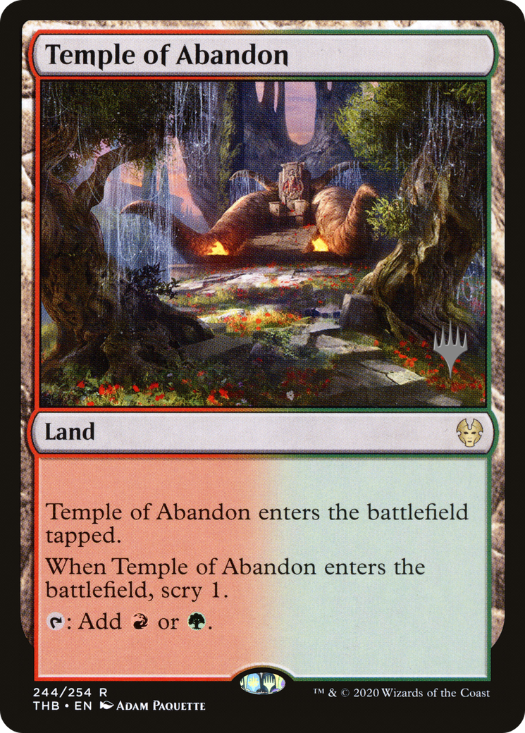 Temple de l'Abandon (Pack Promo) [Promotions Theros Beyond Death] 