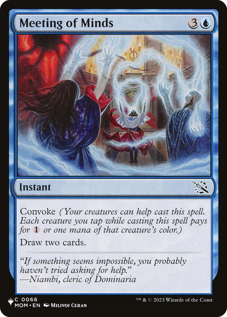 Meeting of Minds (LIST-MOM-66) - The List