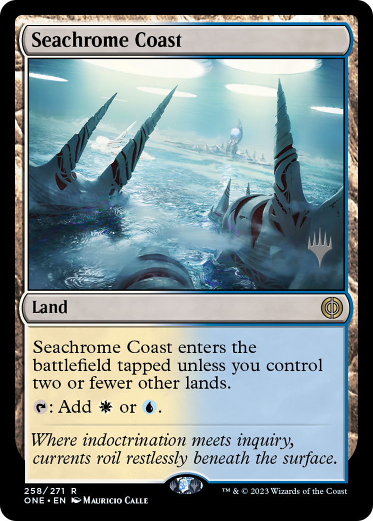 Seachrome Coast (Pack Promo) [Phyrexia : All Will Be One Promos] 