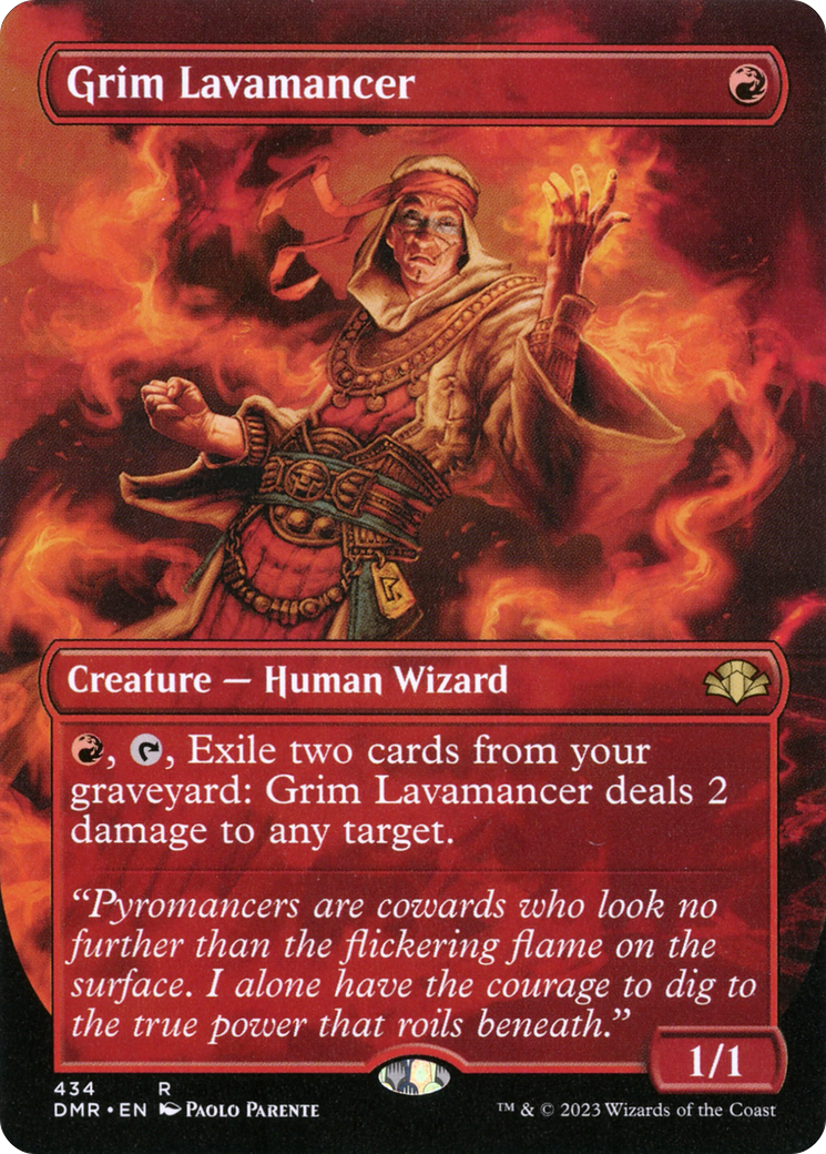 Grim Lavamancer (Art alternatif sans frontières) [Dominaria Remastered] 