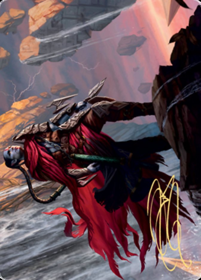 Anowon, la carte artistique du voleur de ruines (signature estampillée or) [Zendikar Rising Art Series] 