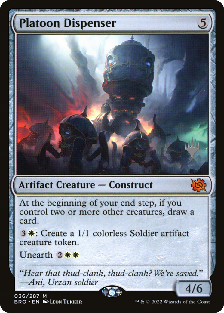 Distributeur de peloton (Pack promotionnel) [Promos de guerre des frères] 