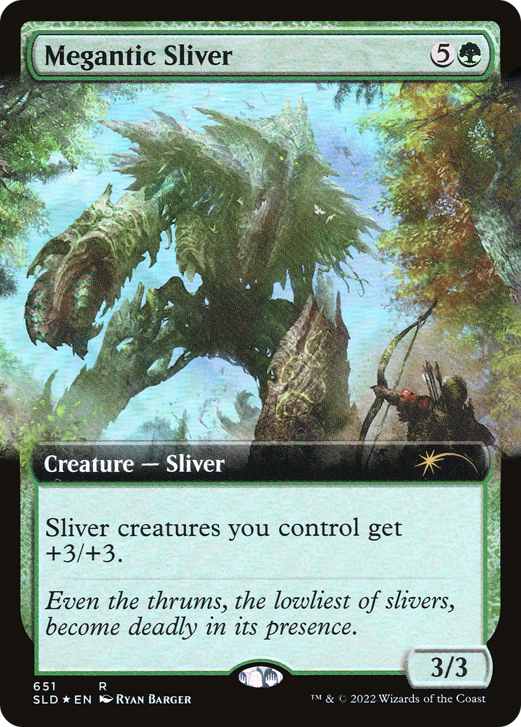 Megantic Sliver (Extended Art) [Promotions Secret Lair Drop] 