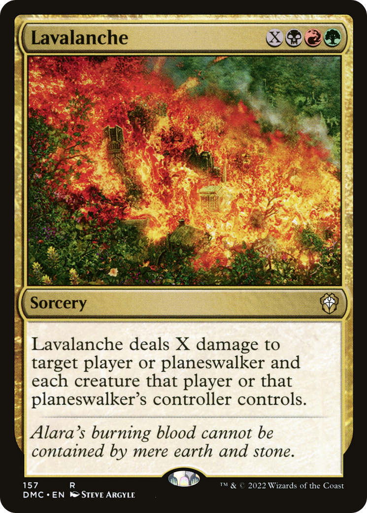 Lavalanche [Commandant Uni de Dominaria] 